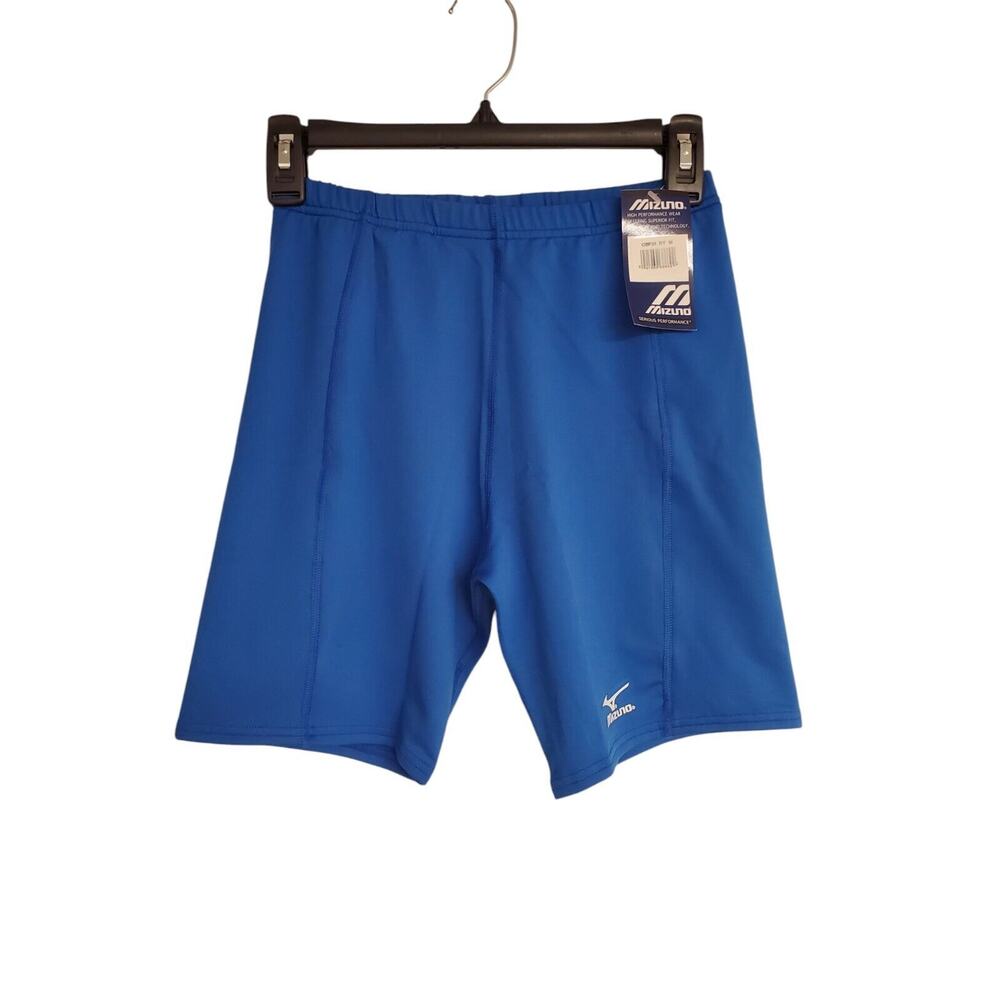 NEW NWT Women's Mizuno Blue Athletic Biker Shorts | Size Medium
